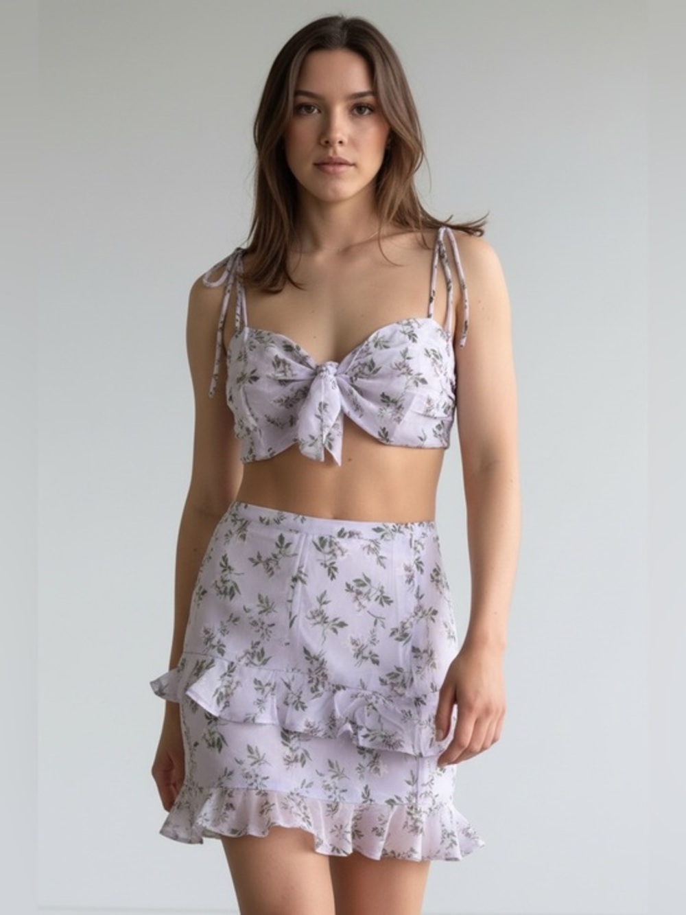Two piece flora Lavender set​